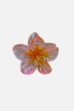 Flower Hair Clip - Pink/Orange