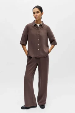 Frame Denim Top - Seal Brown
