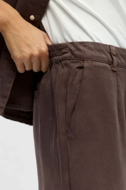 Frame Lisa Wide Pant - Seal Brown