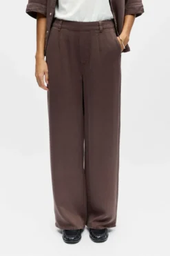 Frame Lisa Wide Pant - Seal Brown