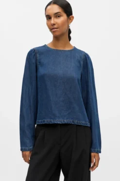 Frame Top - Mørkeblå Denim