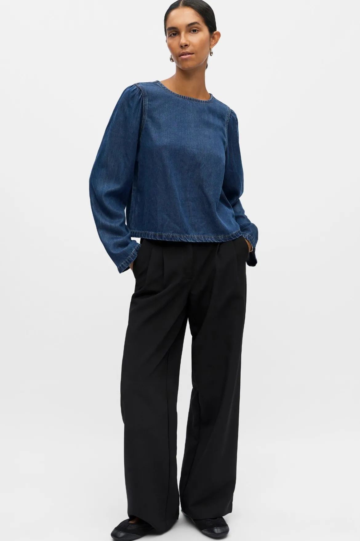 Frame Top - Mørkeblå Denim