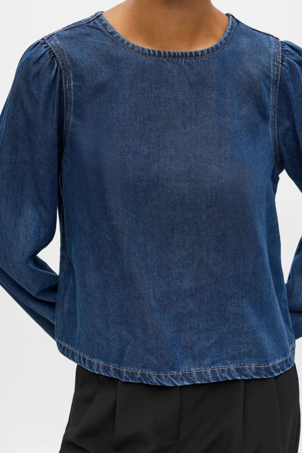 Frame Top - Mørkeblå Denim