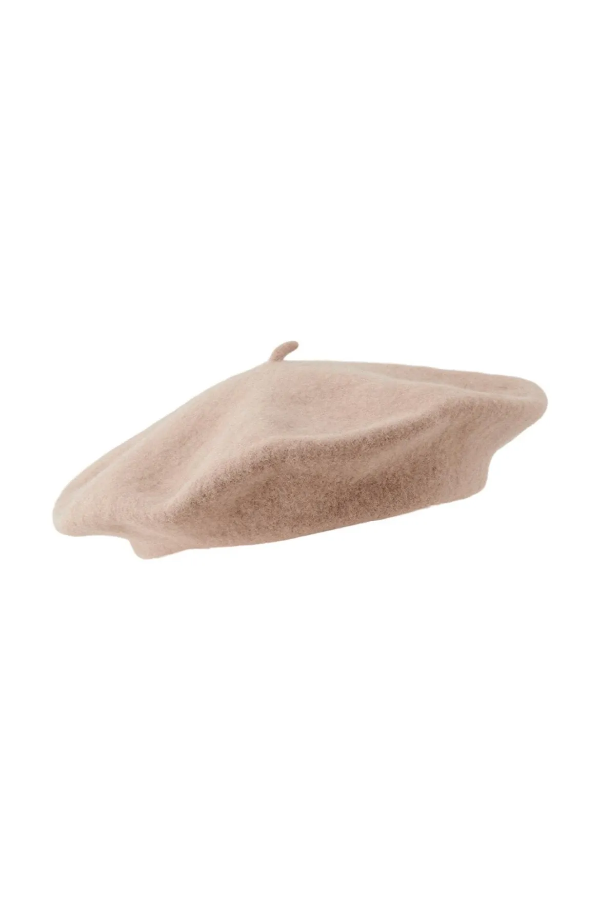 Fransk Uld Beret - Silver Mink