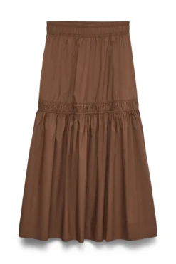 Friba Ankle Nederdel - Cocoa Brown