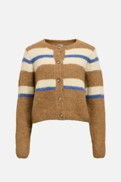 Galia Strikket Cardigan - Tannin Melange
