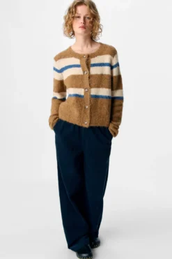 Galia Strikket Cardigan - Tannin Melange
