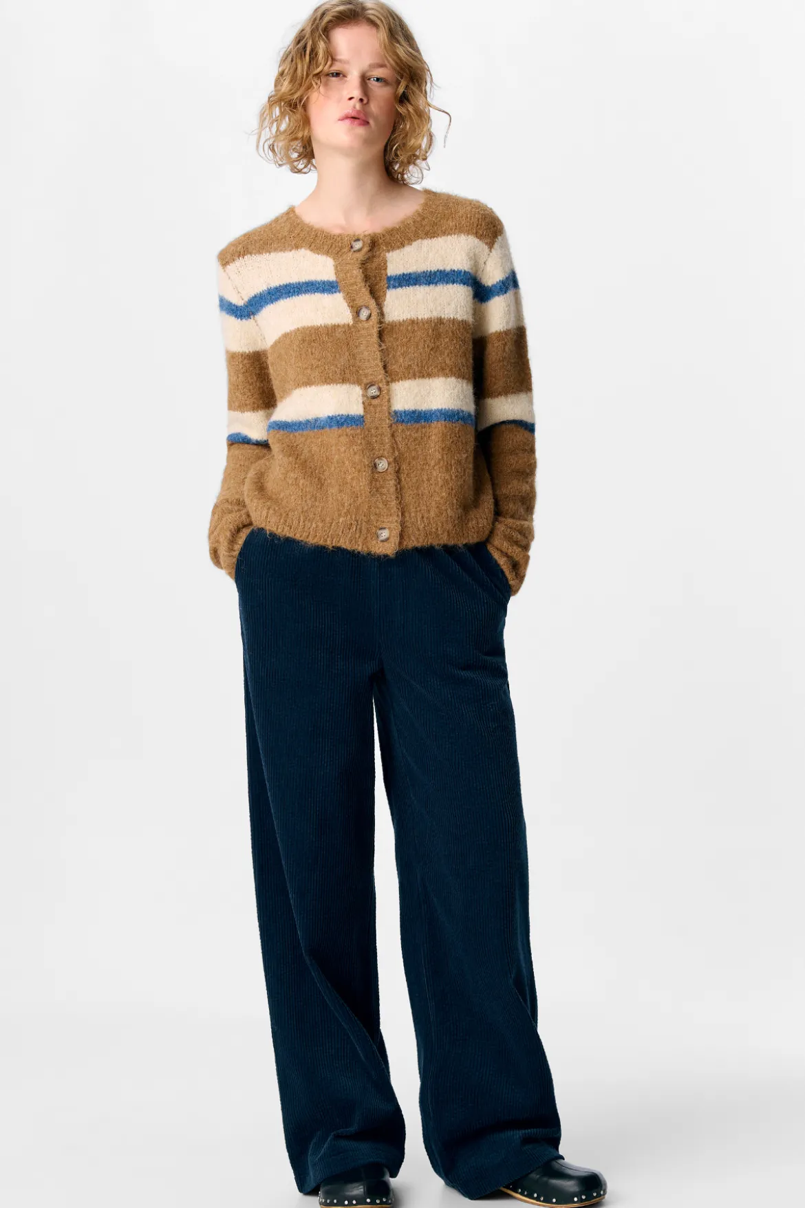 Galia Strikket Cardigan - Tannin Melange