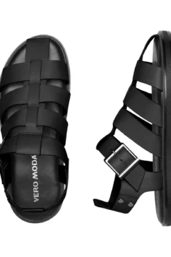 Gitta Læder Sandal - Sort
