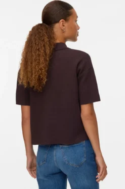 Gold 2/4 Poloneck Pullover - Chocolate Torte