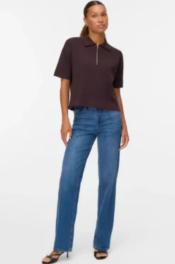 Gold 2/4 Poloneck Pullover - Chocolate Torte