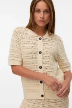 Hayley Poloneck Cardigan - Birch