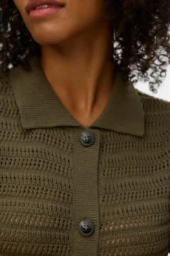 Hayley Poloneck Cardigan - Kalamata
