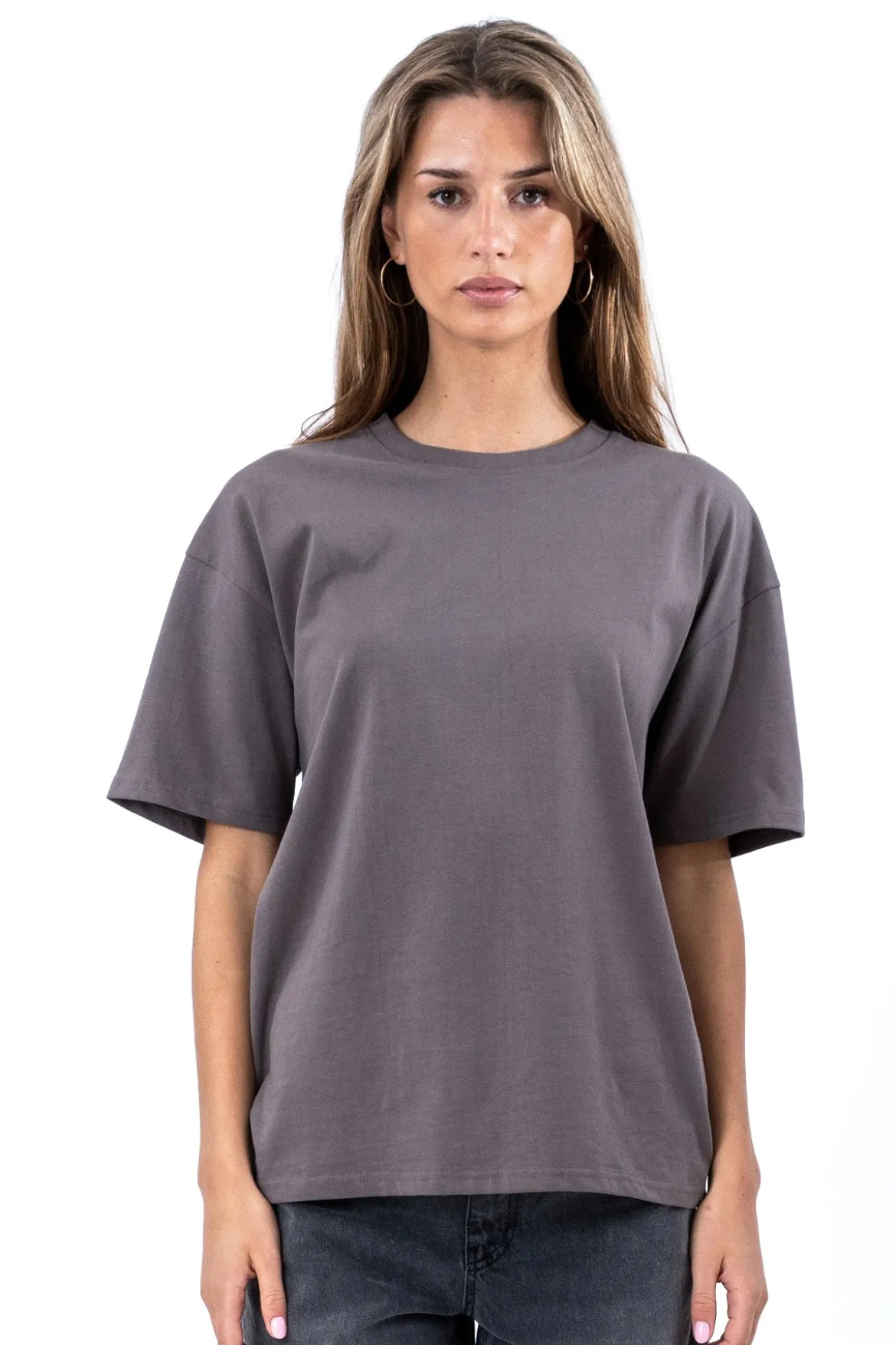 Heavy Boxfit Tee - Mørkegrå