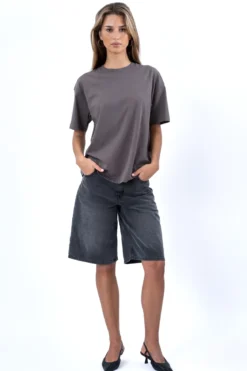 Heavy Boxfit Tee - Mørkegrå