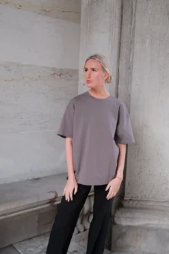 Heavy Boxfit Tee - Mørkegrå
