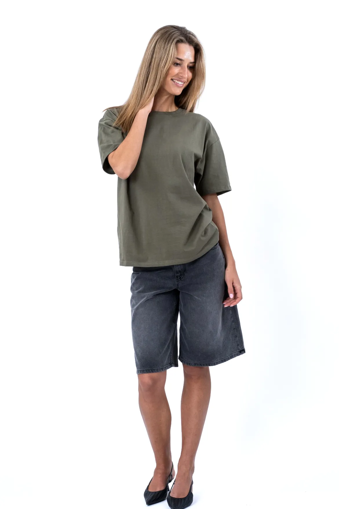 Heavy Boxfit Tee - Olive