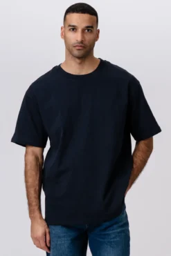 Heavy Boxfit T-shirt - Navy