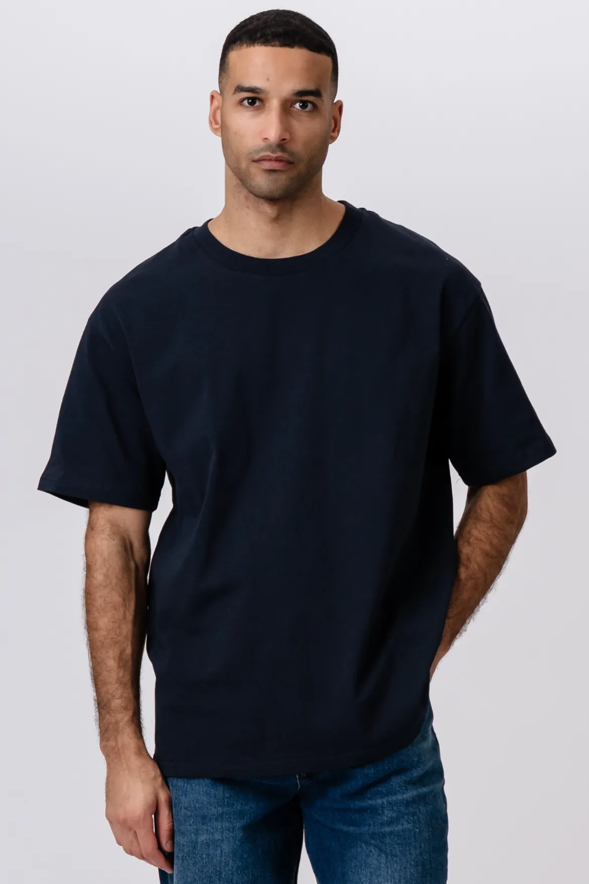 Heavy Boxfit T-shirt - Navy
