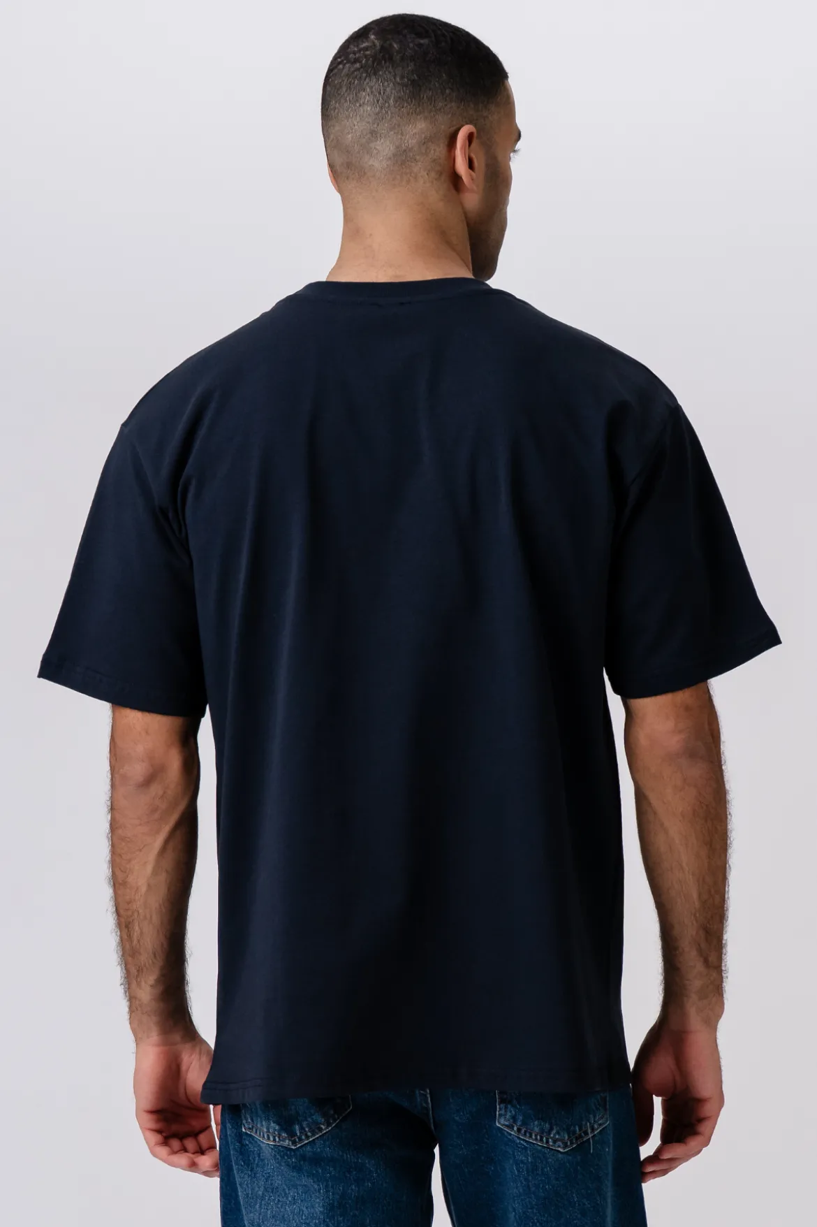 Heavy Boxfit T-shirt - Navy