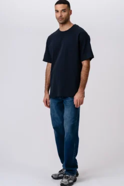 Heavy Boxfit T-shirt - Navy
