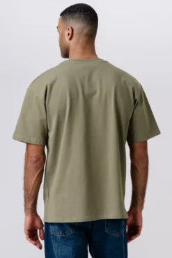Heavy Boxfit T-shirt - Oliven