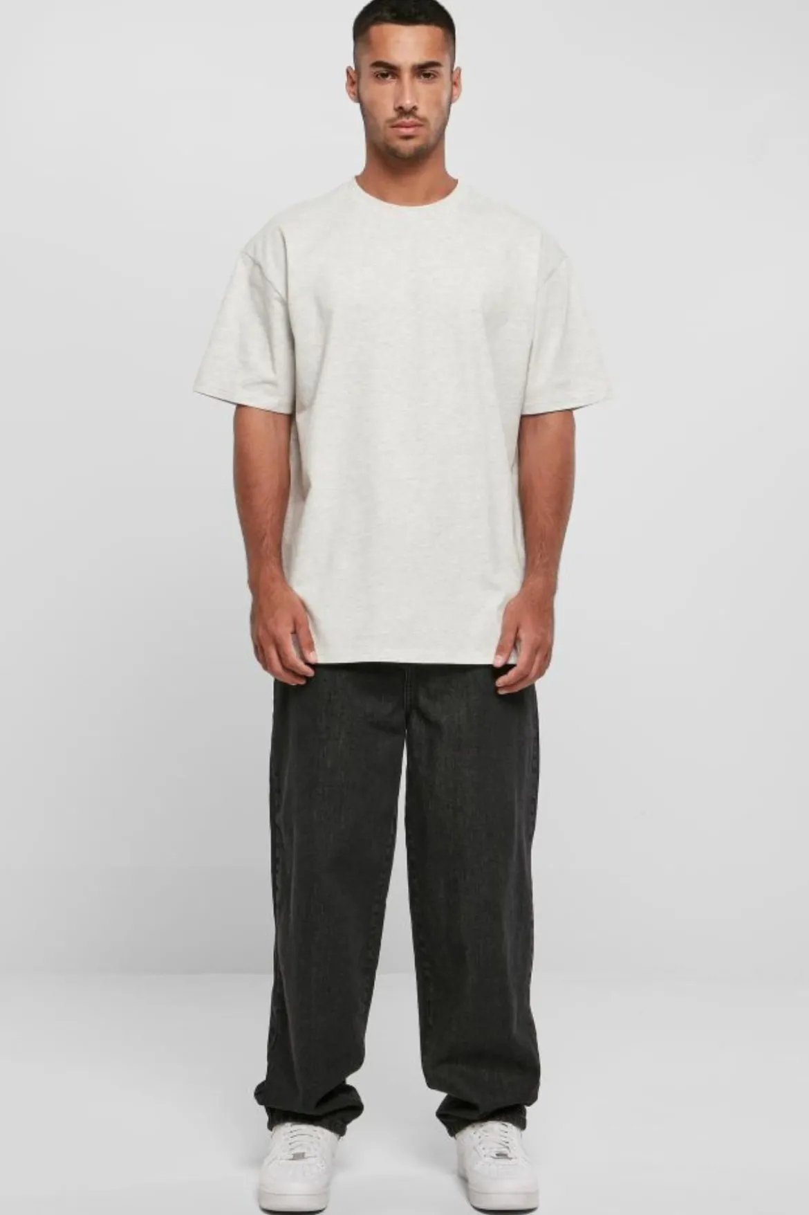 Heavy Oversized T-shirt - Lys Grå