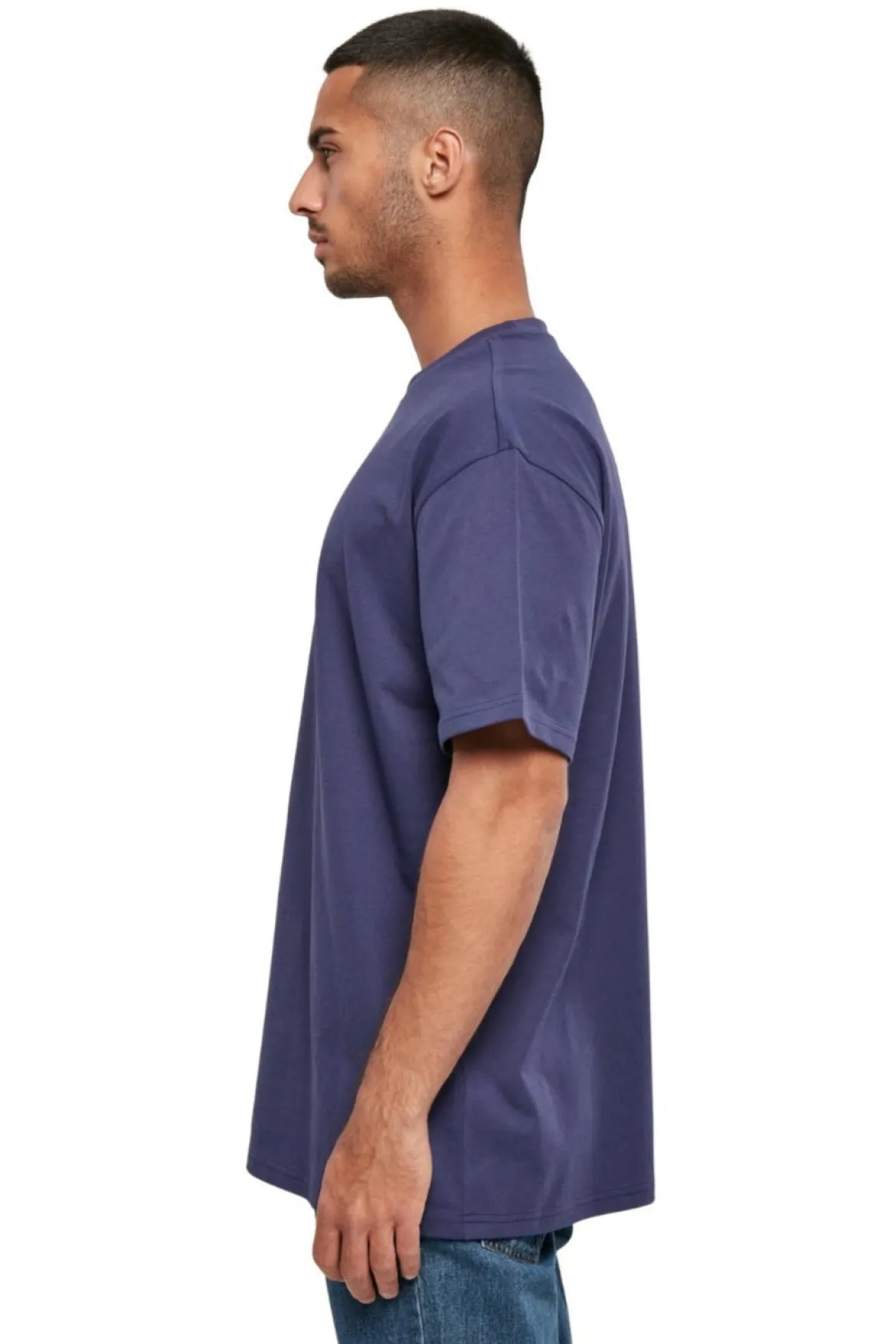 Heavy Oversized T-shirt - Lys Marineblå