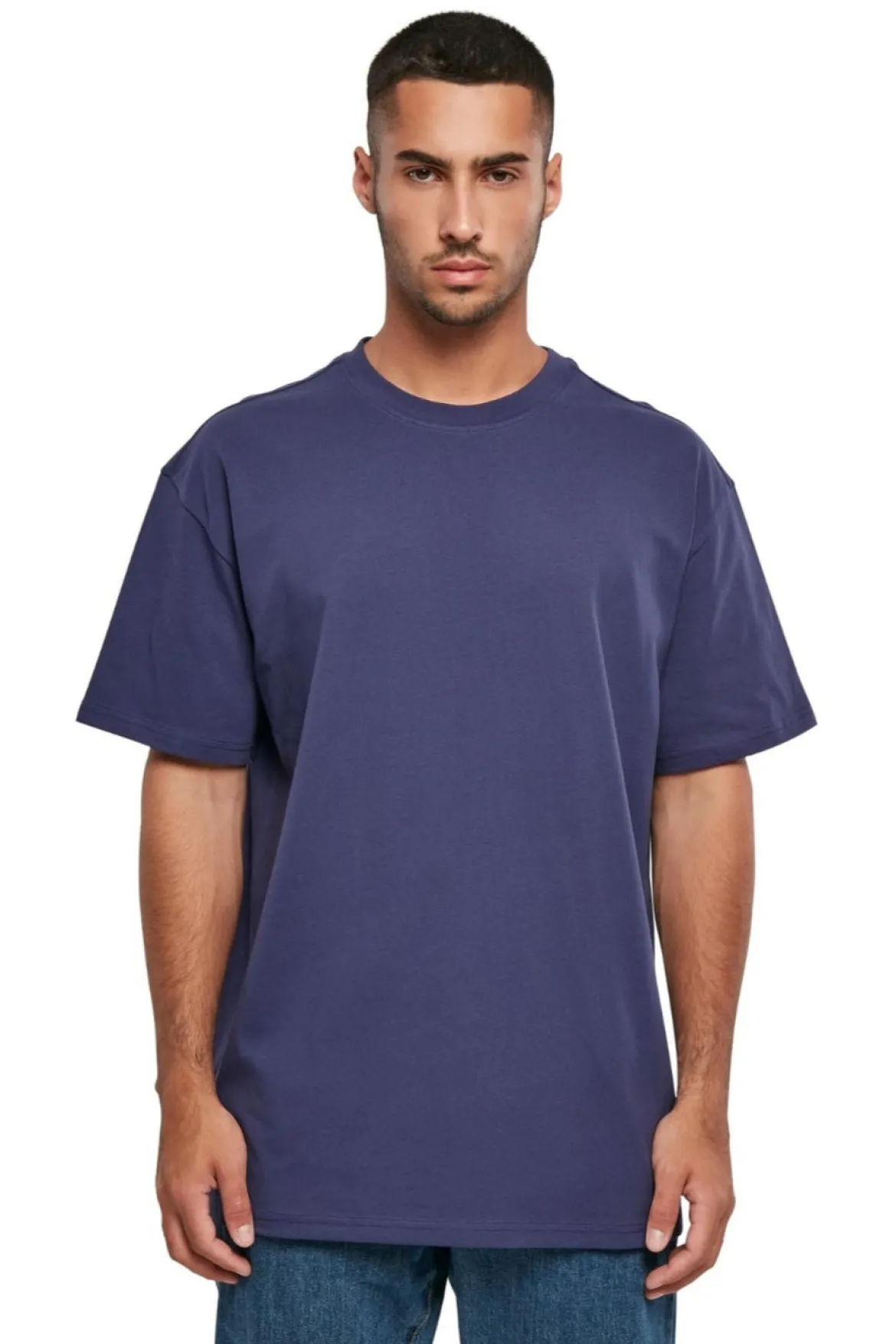 Heavy Oversized T-shirt - Lys Marineblå