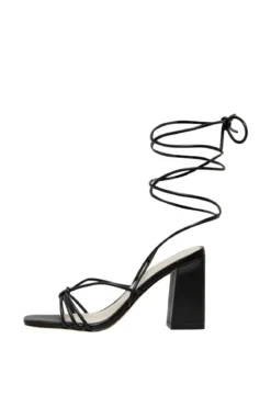 Højhælet Sandal - Sort