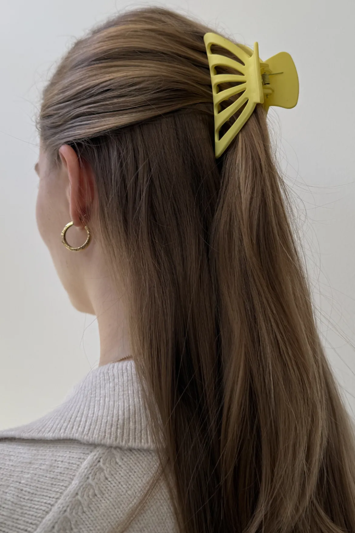 Hollow Claw Clip - Gul