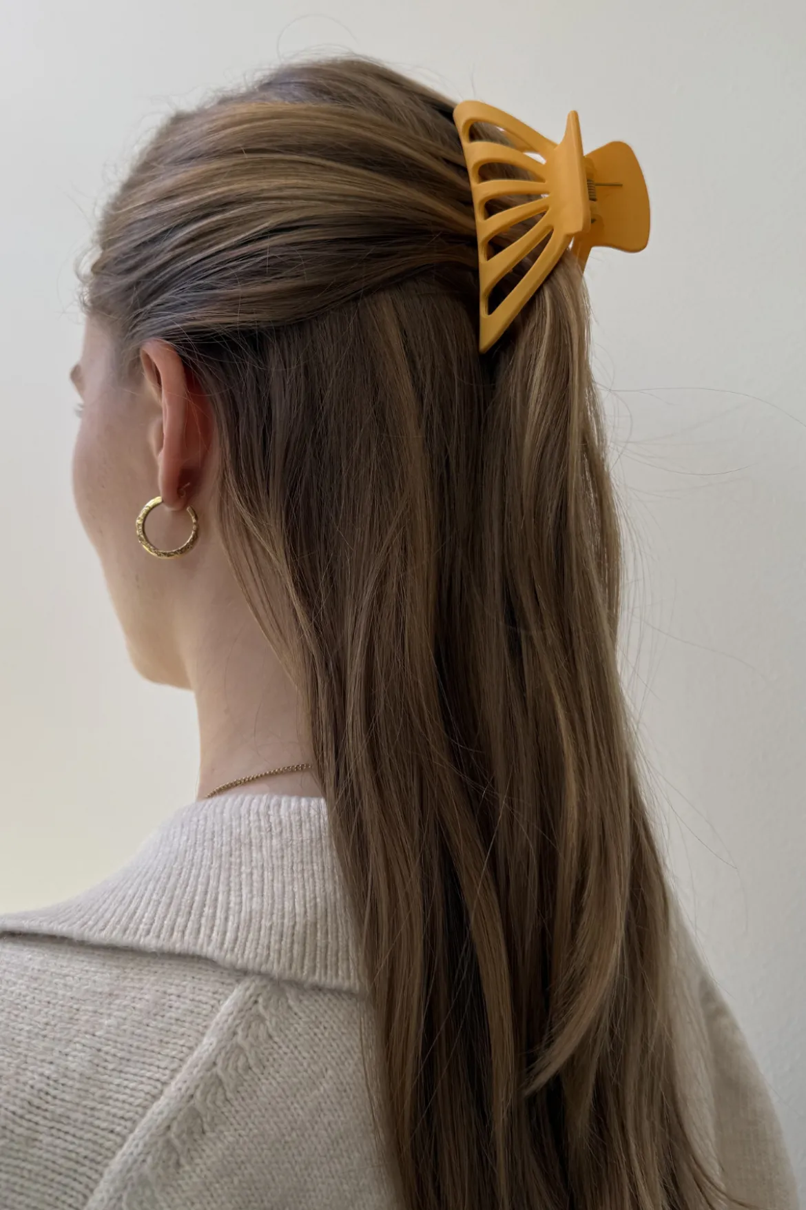 Hollow Claw Clip - Orange