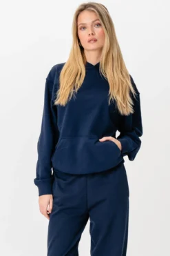 Hoodie Uden Snor - Navy