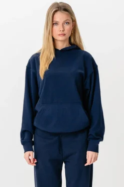 Hoodie Uden Snor - Navy