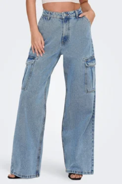 Hope High Waist Denim Jeans - Dark Blue Denim
