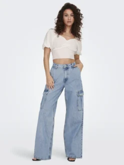 Hope High Waist Denim Jeans - Dark Blue Denim