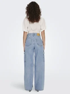 Hope High Waist Denim Jeans - Dark Blue Denim