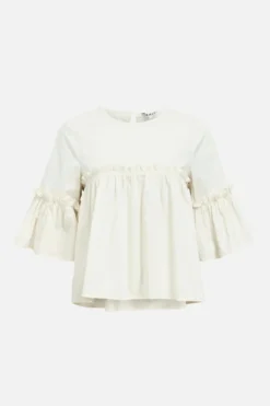 Hope Neck Top - Hvid Sand