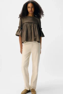 Hope Neck Top - Morel