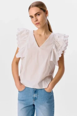 Hope Papaya Nour S/S Top - Sandhvid