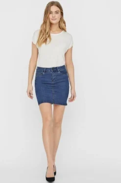 Hot Seven Nederdel - Blue Denim