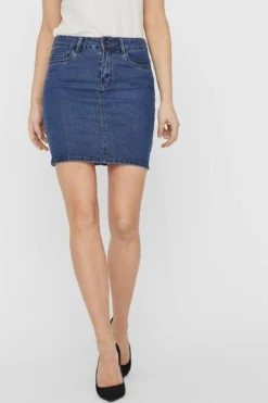 Hot Seven Nederdel - Blue Denim