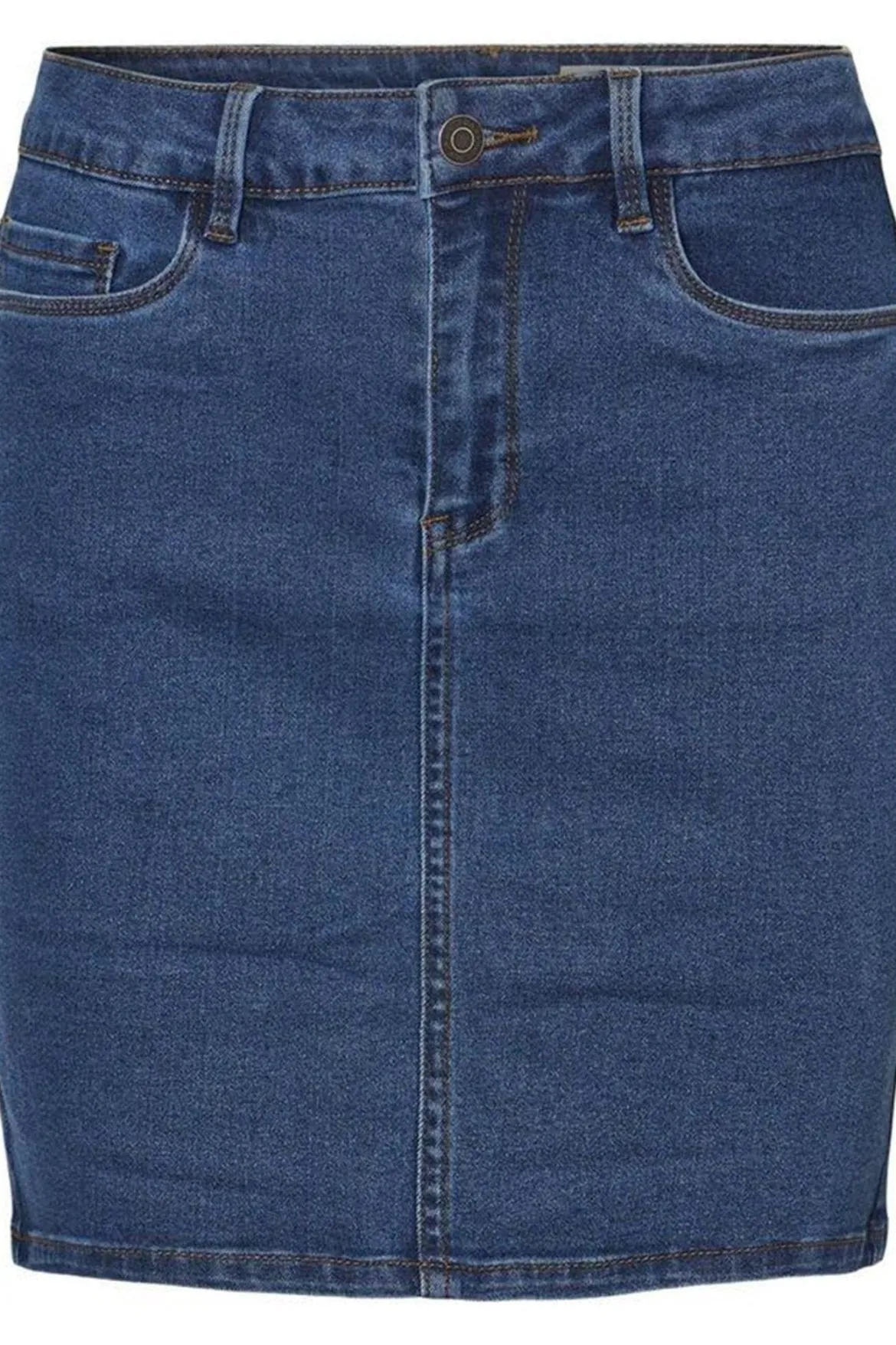 Hot Seven Nederdel - Blue Denim