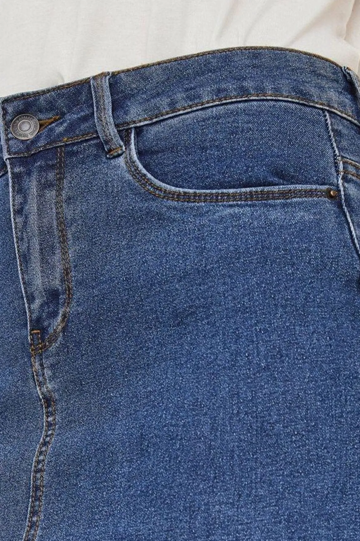 Hot Seven Nederdel - Blue Denim