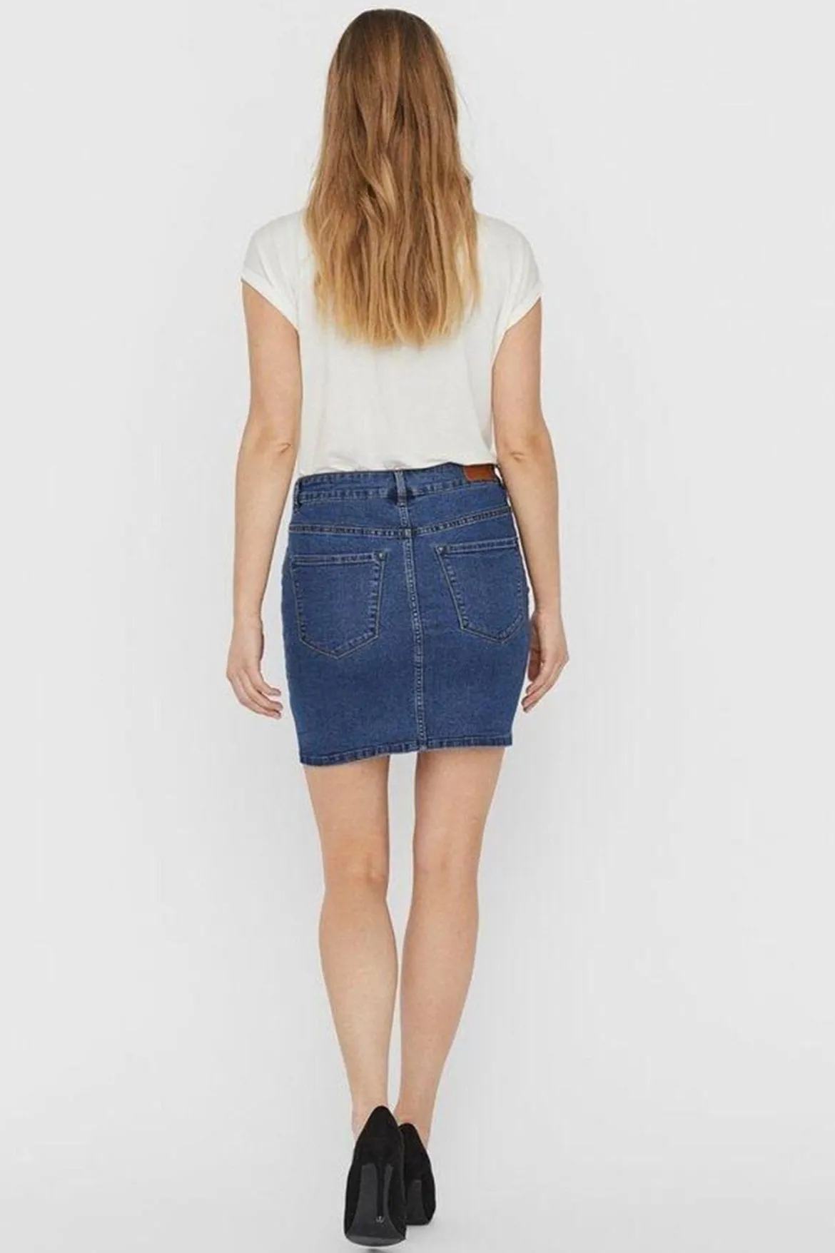 Hot Seven Nederdel - Blue Denim