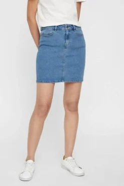 Hot Seven Nederdel - Lys Blå Denim
