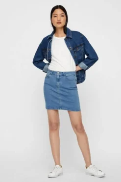 Hot Seven Nederdel - Lys Blå Denim