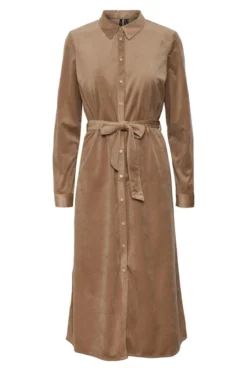 Ida Calf Skjorte Kjole - Silver Mink