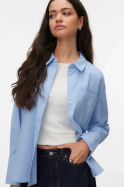 Inge Skjorte - Brunnera Blue