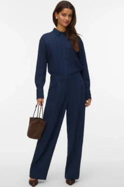 Irine Straight Pants - Navy Blazer